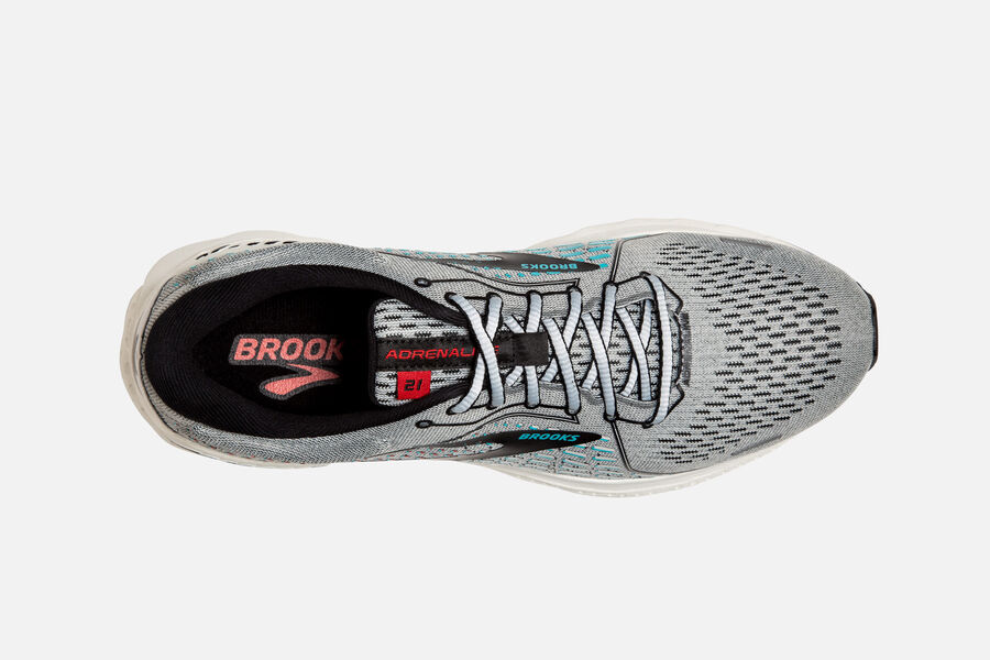 Brooks Running Shoes Mens Grey - Adrenaline GTS 21 Road - 7840-HTJNY